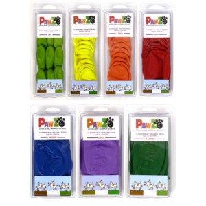 PAWZ overzicht grootte boots per kleur