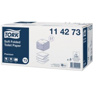 TORK TOILETPAPIER ZACHT GEVOUWEN T3 114273