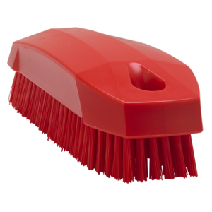 VIKAN NAGELBORSTEL HARD ROOD 11,5CM