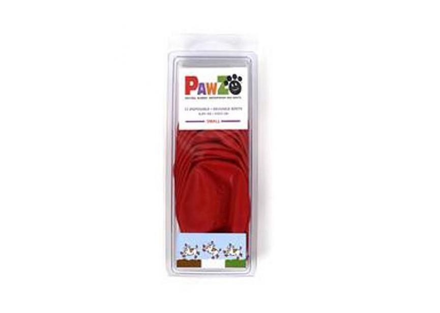 hondenschoen-pawz-6,4cm-rood-S 12st