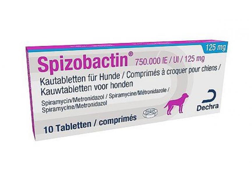 SPIZOBACTIN 750000UI 125MG 10CO