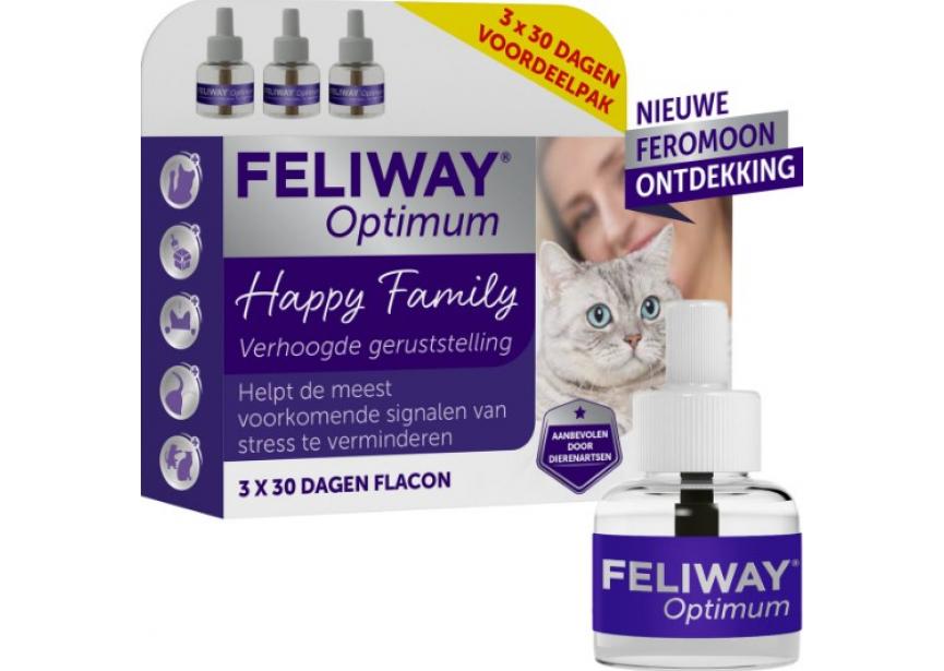 FELIWAY OPTIMUM NAVULLING 3X 48ML