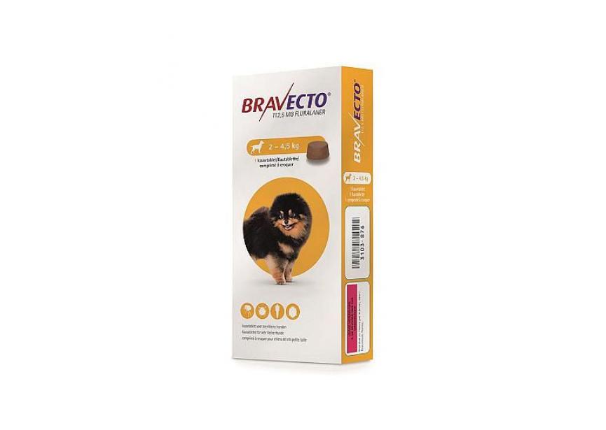 BRAVECTO 112,5MG HOND 2-4,5KG 1CO