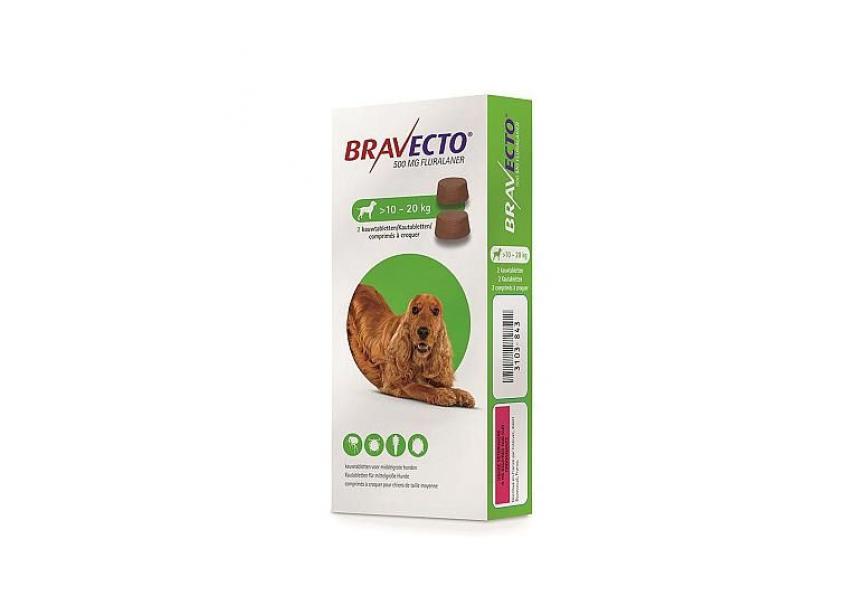 BRAVECTO 500MG HOND 10-20KG 2CO