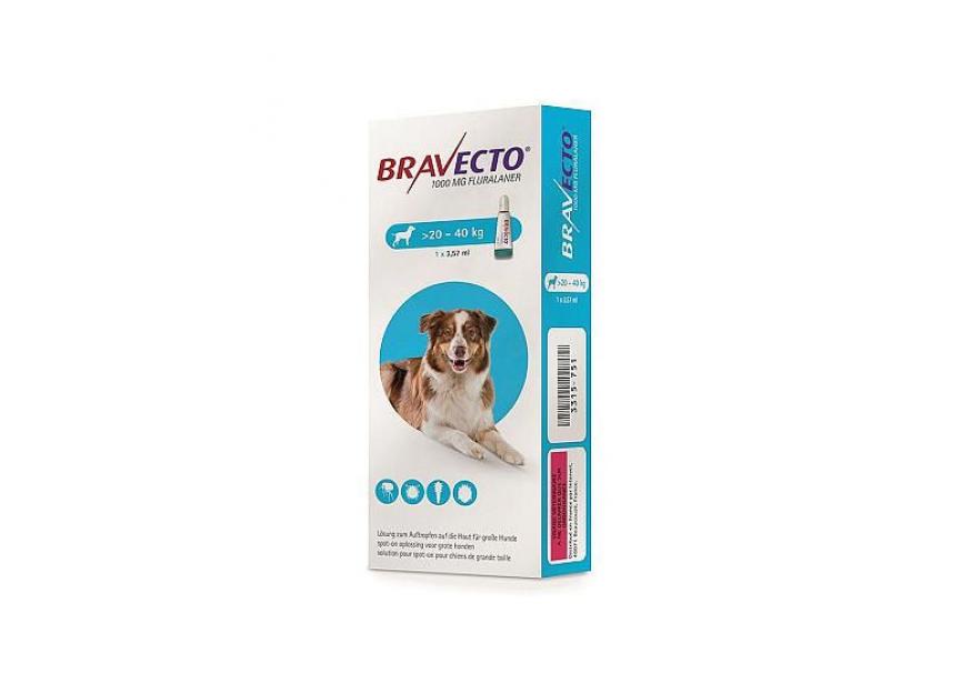 BRAVECTO 1000MG SPOT ON HOND 20-40KG 1PIP