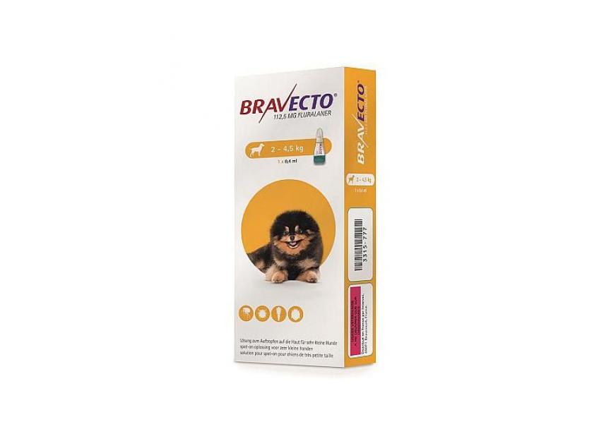 BRAVECTO 112,5MG SPOT ON HOND 2-4,5KG 1 PIP