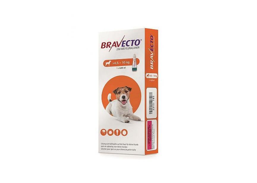 BRAVECTO 250MG SPOT ON HOND 4,5-10KG 1 PIP