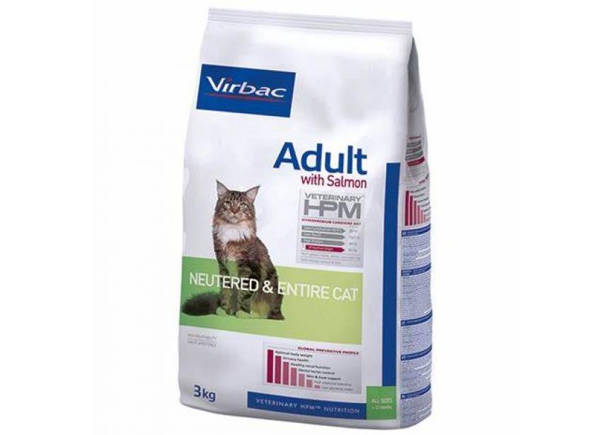 HPM CAT ADULT SALMON NEUTERED & ENTIRE CAT 3KG