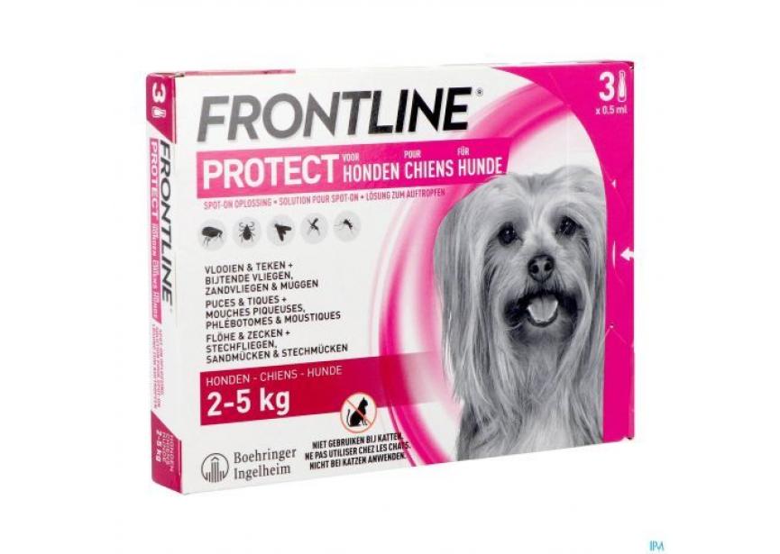 FRONTLINE PROTECT DOG XS 2-5KG 3P