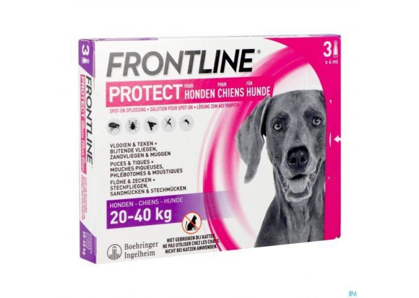 FRONTLINE PROTECT DOG L 20-40KG 3P