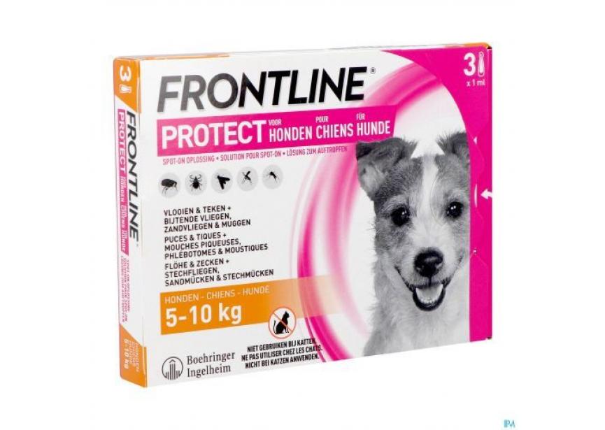 FRONTLINE PROTECT DOG S 5-10KG 3P