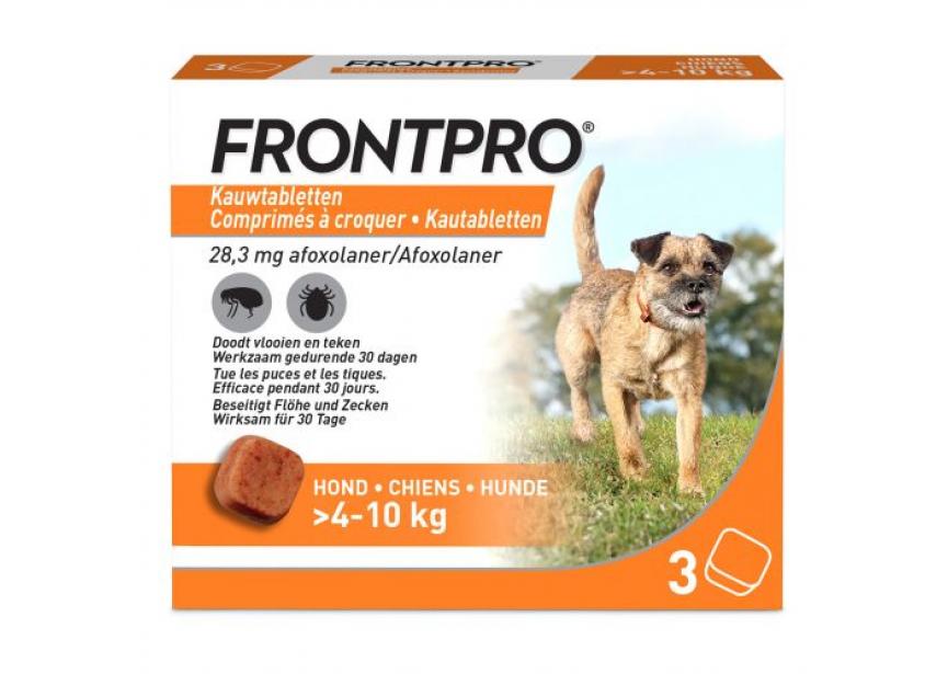 FRONTPRO DOG M 4-10KG CHEW 3CO