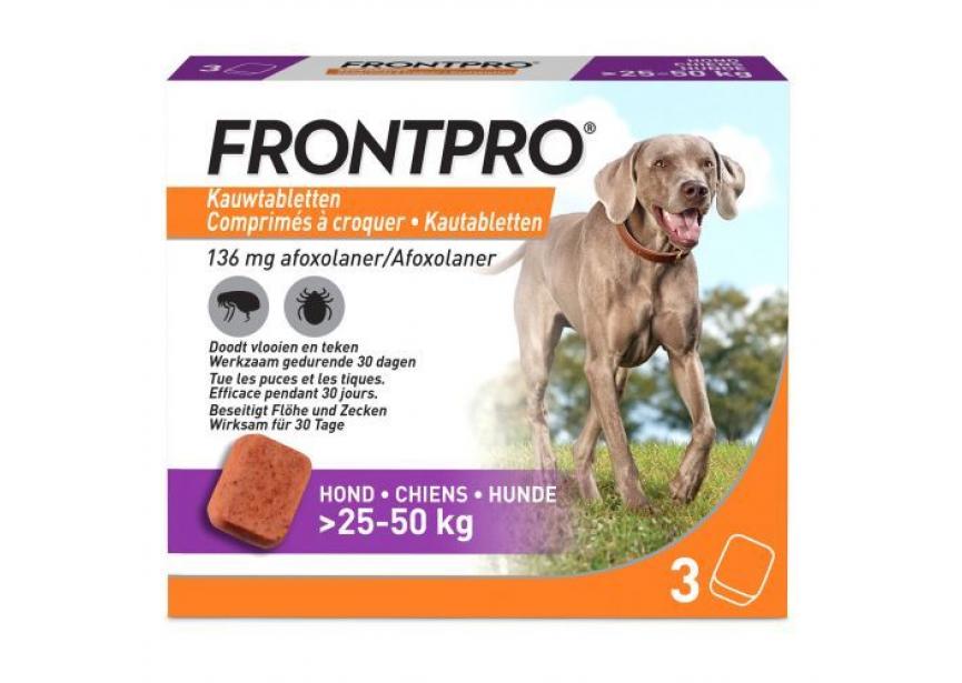 FRONTPRO DOG XL 25-50KG CHEW 3CO