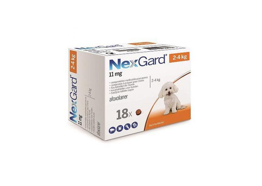 NEXGARD 11MG S 2-4KG 18CO