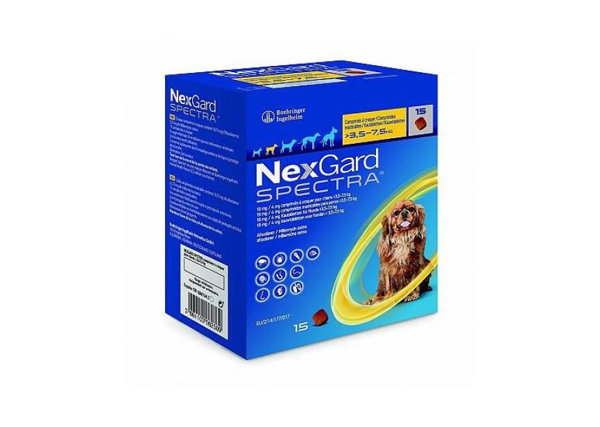 NEXGARD SPECTRA S 3.5-7.5KG 15 CHEWS