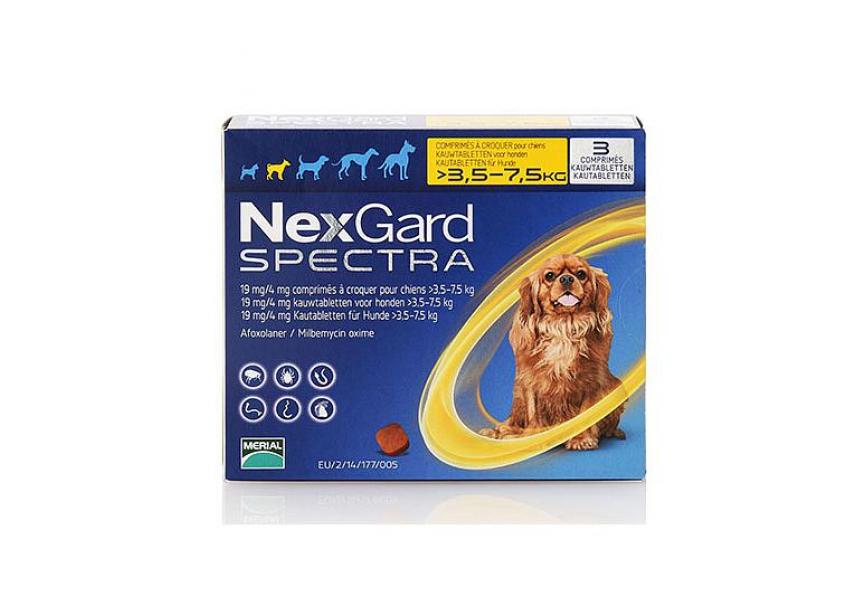 NEXGARD SPECTRA S 3.5-7.5KG 3 CHEWS