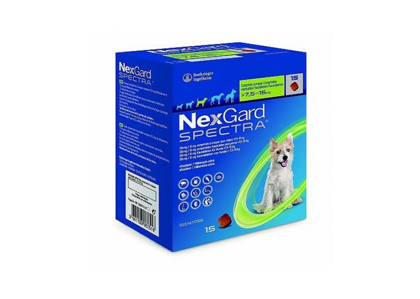 NEXGARD SPECTRA M 7.5-15KG 15 CHEWS