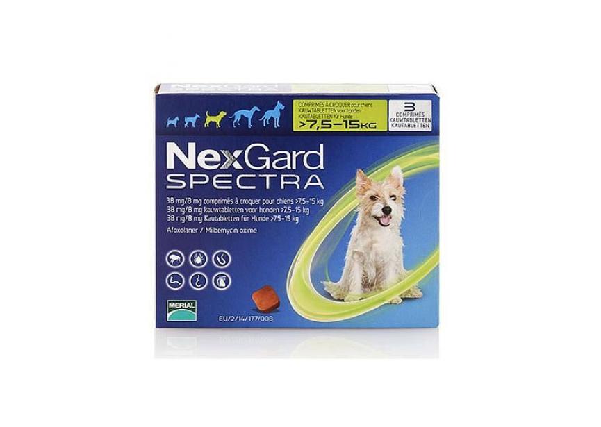 NEXGARD SPECTRA M 7.5-15KG 3 CHEWS