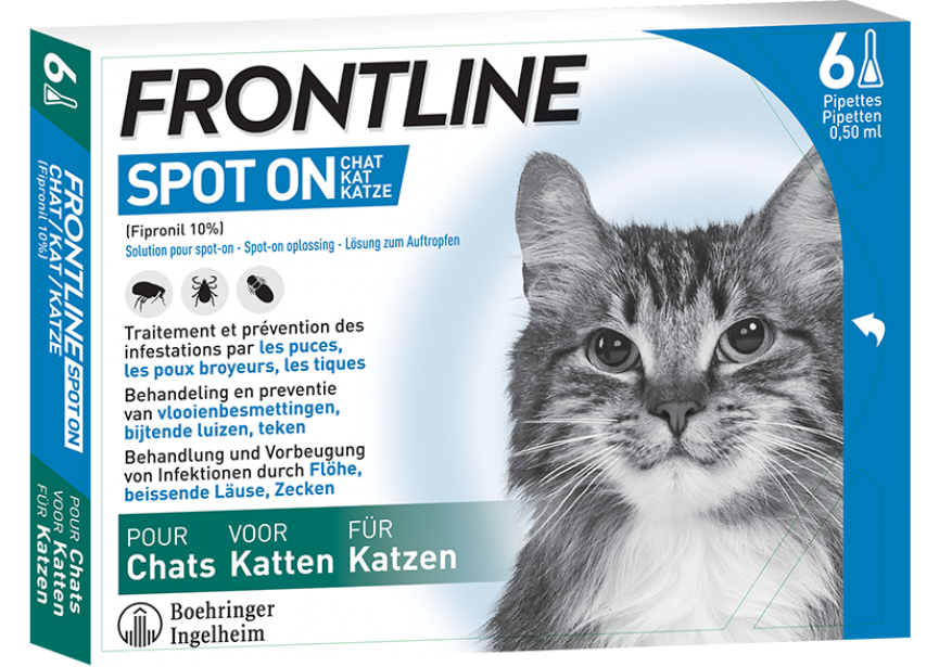 Frontline SpotON 6 pipettes CAT BE