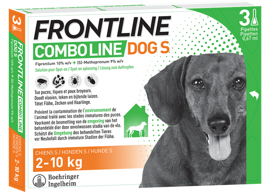 Frontline Comboline 3 pipettes DOG S BE