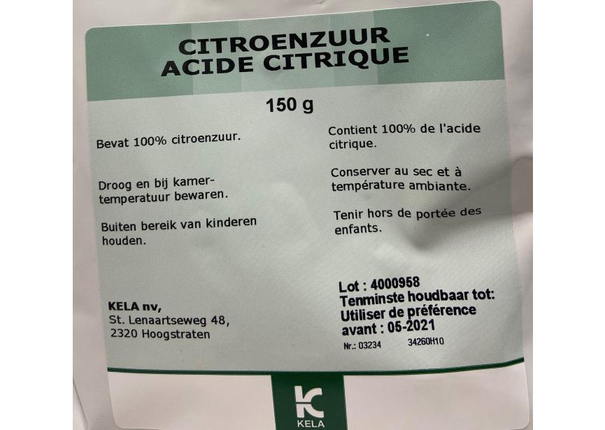 CITROENZUUR KELA 10 x 150G