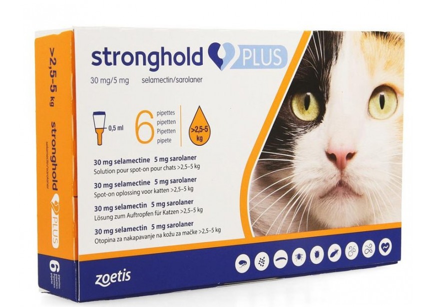 STRONGHOLD PLUS 0,5ML K 2,5- 5KG 6PIP