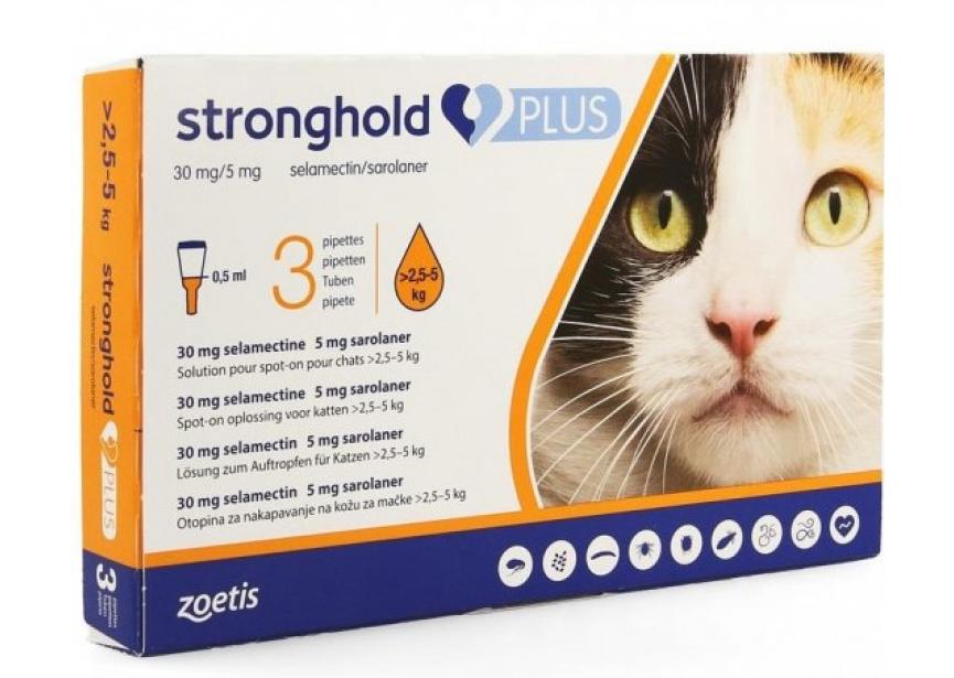 STRONGHOLD PLUS 0,5ML K 2,5- 5KG 3PIP