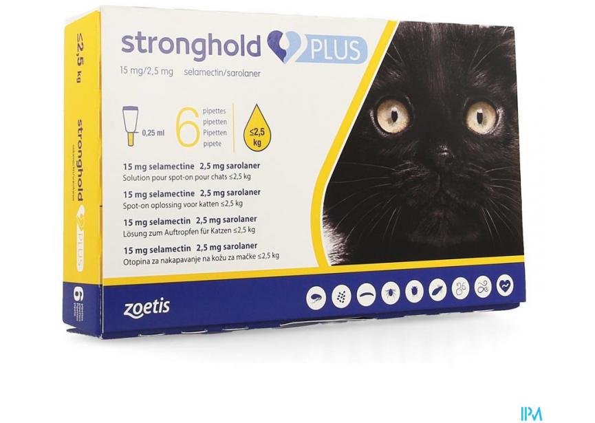 STRONGHOLD PLUS 0,25ML K Kleiner dan2,5KG 6PIP