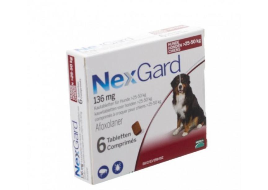 NEXGARD 136MG XL 25-50KG 6CO