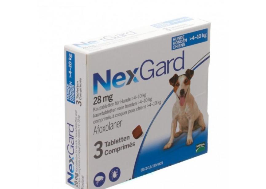 NEXGARD 28MG M 4-10KG 3CO