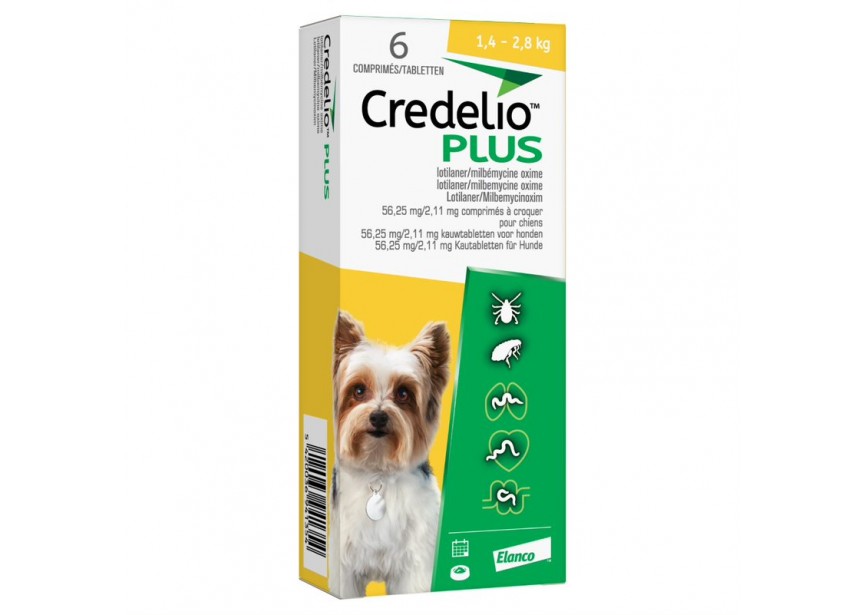 CREDELIO PLUS 56MG 6CO meer dan 1,4 -2,8KG