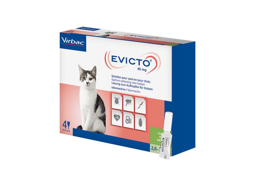 EVICTO 45MG SO KAT 2,6-7,5KG  