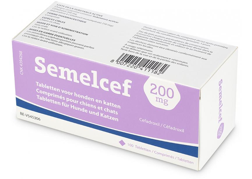 semelcef 200mg 100 tab