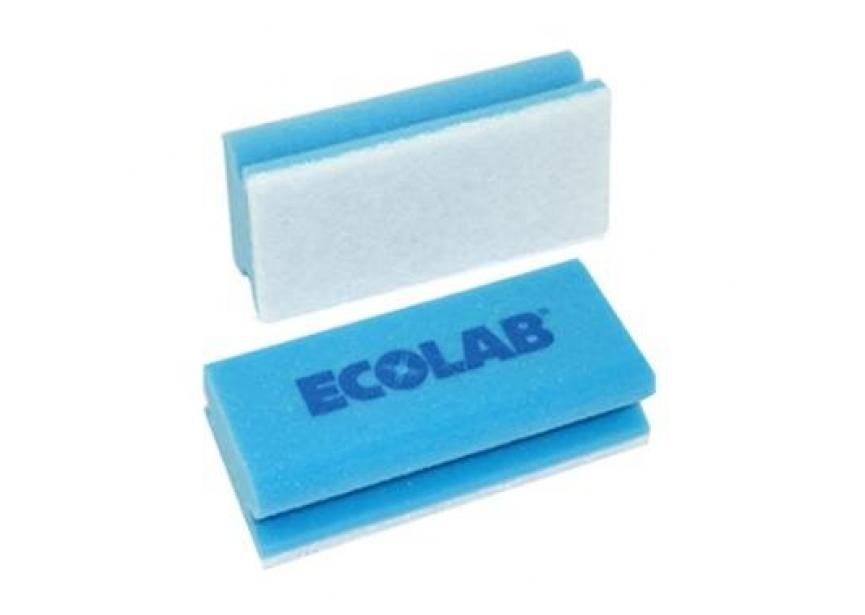 POLIFIX ABRASIVE SPONS BLAUW 10ST. ECOLAB