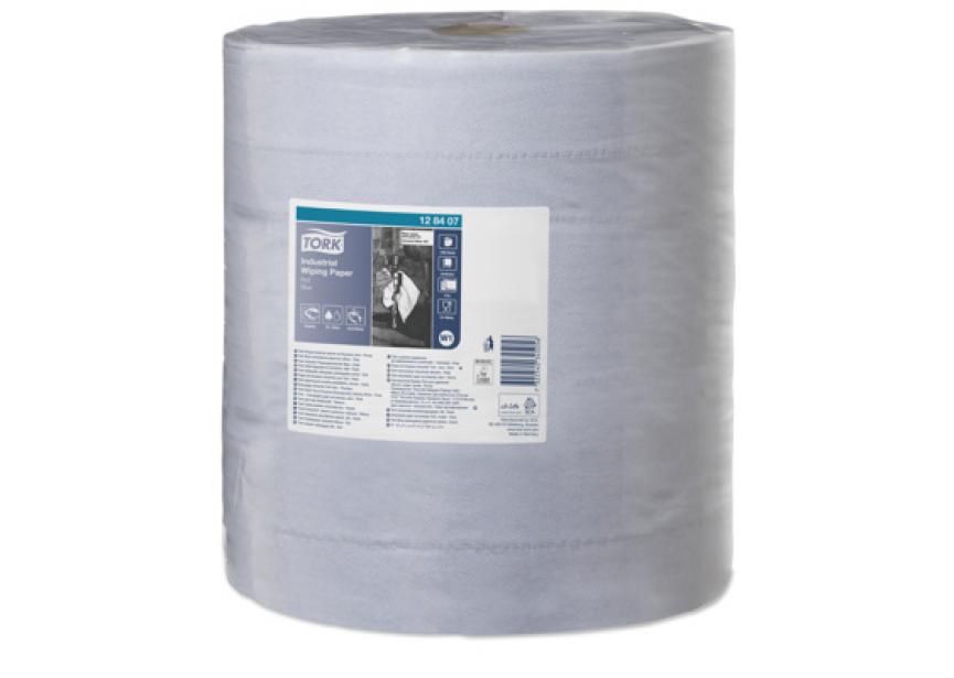 TORK INDUSTRIAL WIPING PAPER 37CM X 340M 3L BLAUW  128407